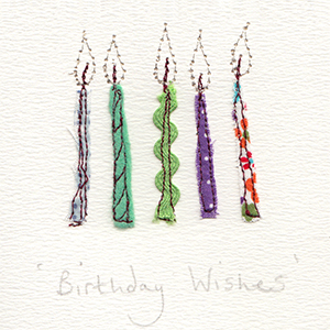 birthday candles handmade card
