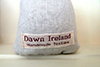 dawn ireland label on back of linen cats