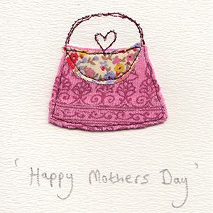 mothers day handbag handmade card