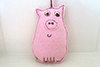 handmade felt pig decoration