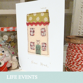 handmade life events card range